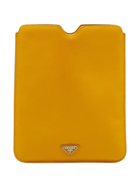 Prada Pre-Owned Saffiano Lux tablet case Yellow 1349142