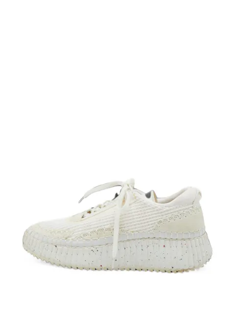 Chloé Pre-Owned Nama lace-up sneakers White 1408872