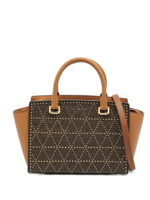 Michael Michael Kors Selma studded tote bag Brown 1408659