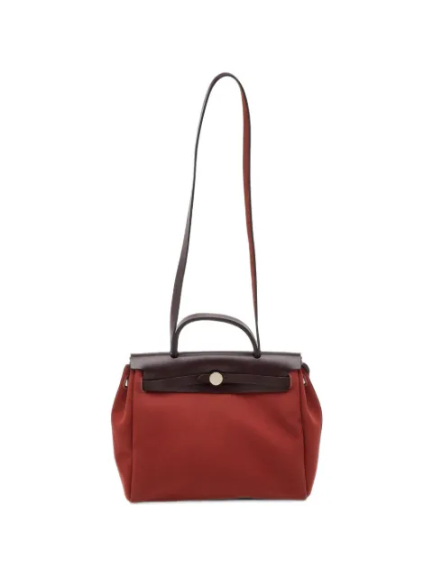 Hermès Pre-Owned 2022 31 Herbag Zip satchel bag Red 1409271
