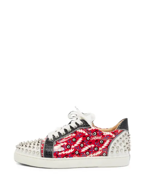 Christian Louboutin Pre-Owned Vieira Spike sneakers Red 1386486
