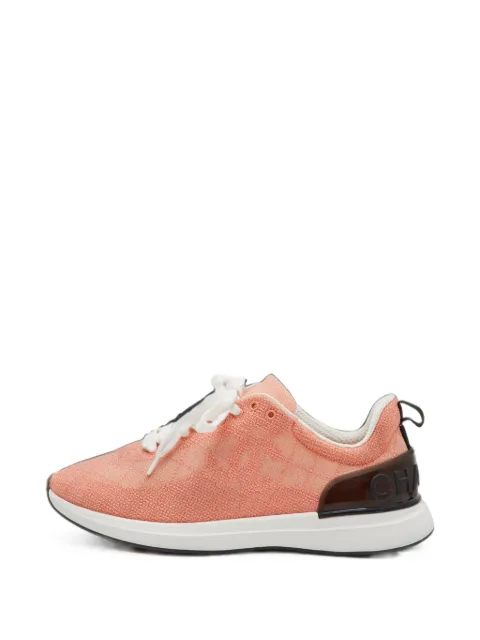 CHANEL Pre-Owned CC mesh sneakers Orange 1409849