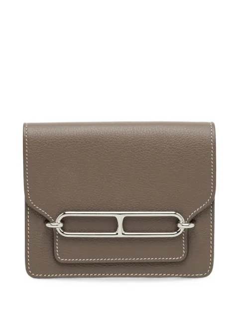 Hermès Pre-Owned 2022 Roulis Evercolor leather wallet Brown 1407404