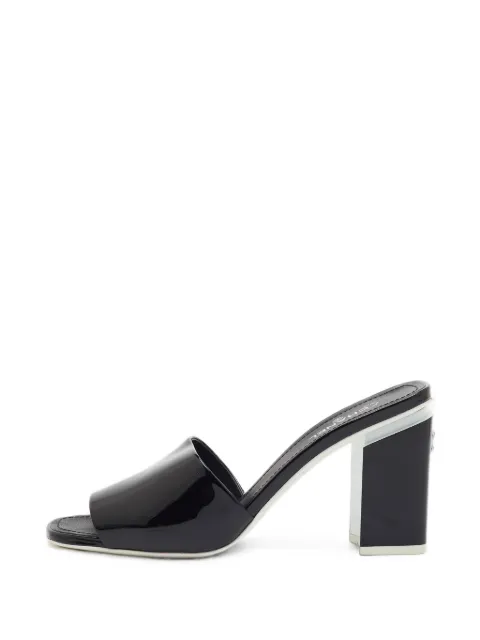 CHANEL Pre-Owned Chanel 22 patent leather heeled sandals Black 1409802
