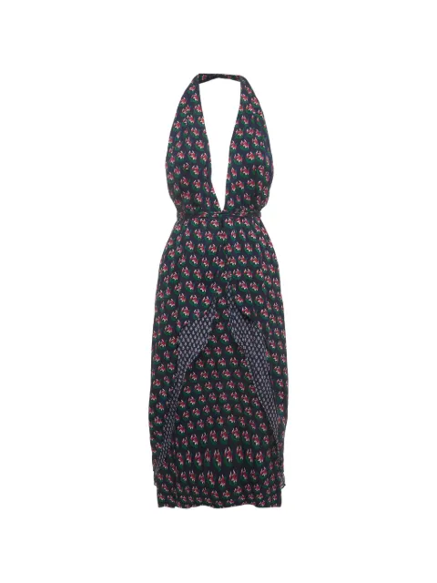 DVF Diane von Furstenberg Leyland floral-print A-line midi dress Blue 1408621