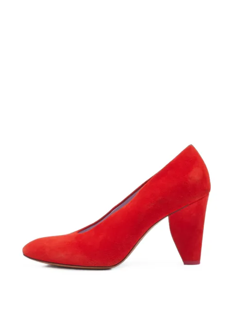 Celine Pre-Owned round-toe block-heel pumps Red 1408648