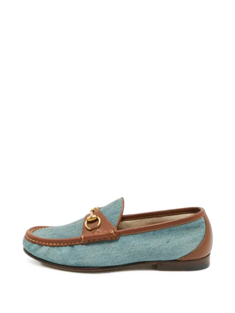 Gucci Pre-Owned GG Jordaan Horsebit loafers Blue 1388457