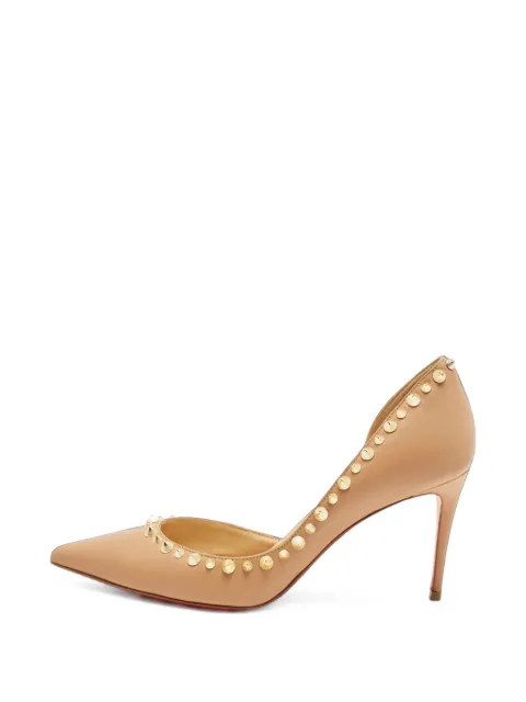 Christian Louboutin Pre-Owned D'Orsay studded pumps Neutrals 1410471