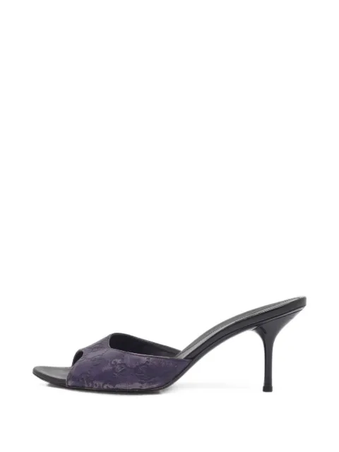 Gucci Pre-Owned Guccissima leather sandals Purple 1408498