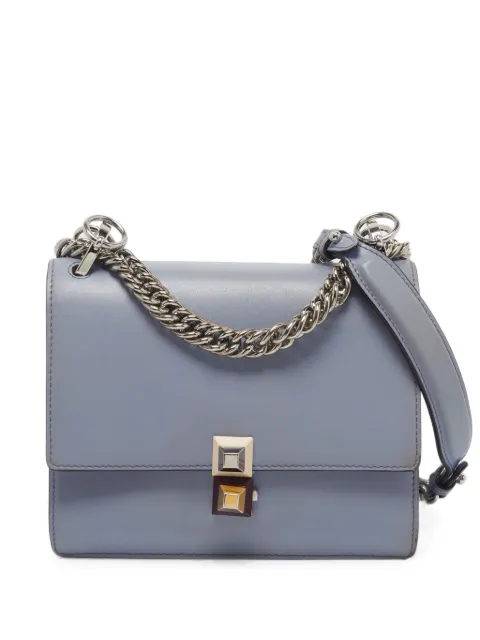 Fendi Pre-Owned 2018 mini Kan I shoulder bag Blue 1408215