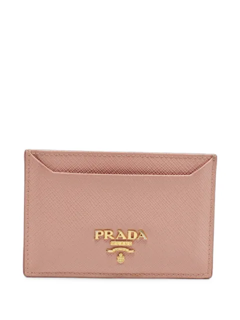 Prada Pre-Owned Saffiano leather card holder Pink 1409363