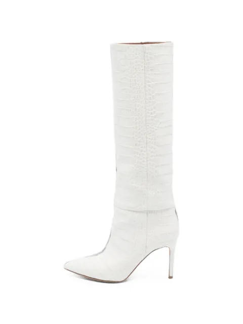 Paris Texas leather knee-length boots White 1406534
