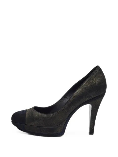 CHANEL Pre-Owned platform pumps Blue 1389809