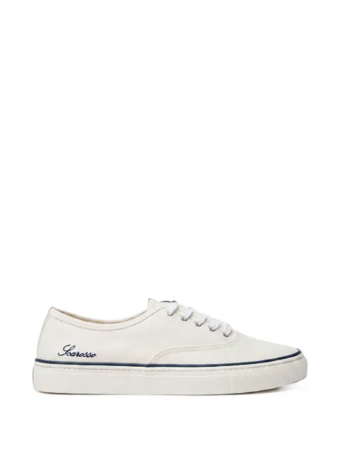 Scarosso Sirio cotton-drill sneakers Neutrals SIRIOSNEAWHIKNIT