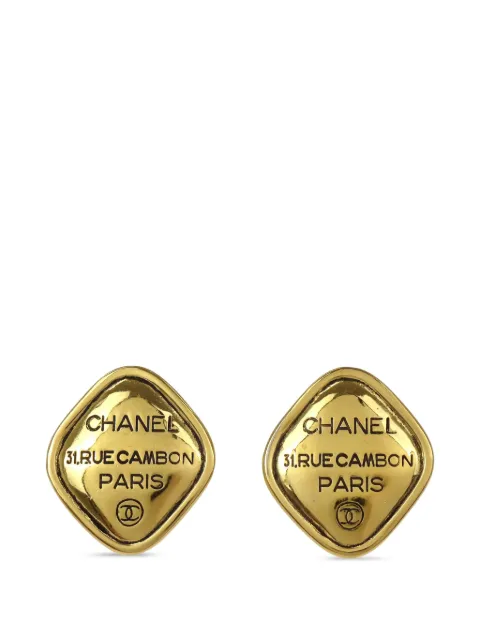CHANEL Pre-Owned 1990-2000s clip-on earrings Gold 188936