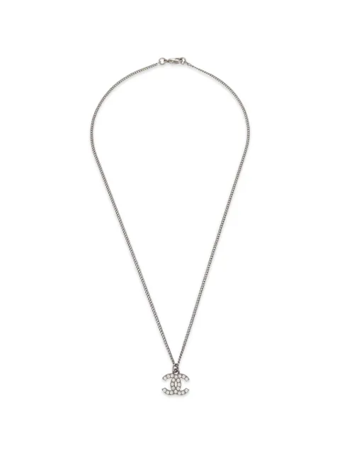 CHANEL Pre-Owned 2012 crystal-embellished necklace Silver 197855