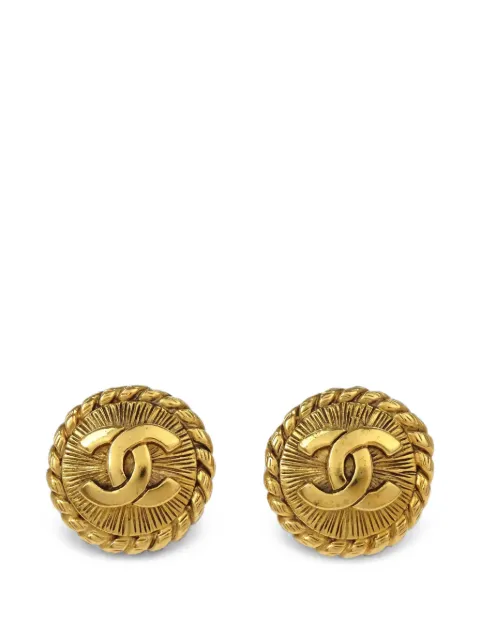 CHANEL Pre-Owned 1990-2000s clip-on earrings Gold 179284