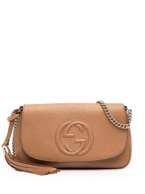 Gucci Pre-Owned 2016-2026 Medium Calfskin Soho Chain Flap crossbody bag Brown GMMFXZC6J6WCLKC5