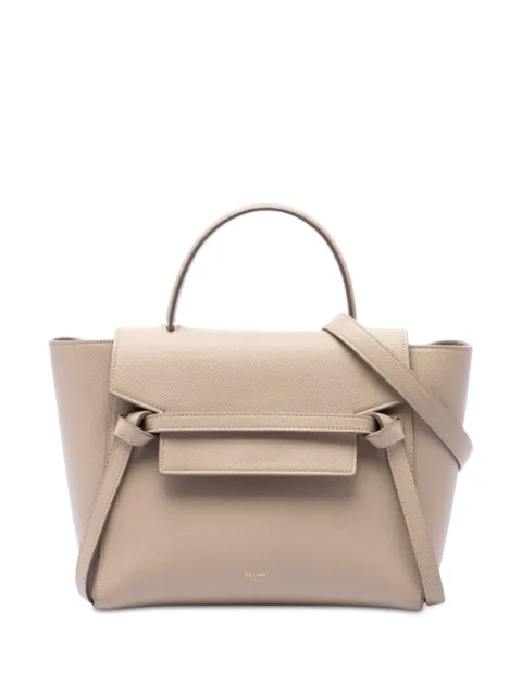 Celine Pre-Owned 2017 Micro Grained Calfskin Belt Bag satchel Neutrals FSA4PN5UIW4MCROS