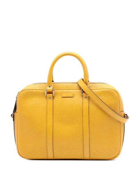 Gucci Pre-Owned 2016-2026 Medium Diamante Calfskin Bright business bag Yellow 0O086V044N71NRJQ