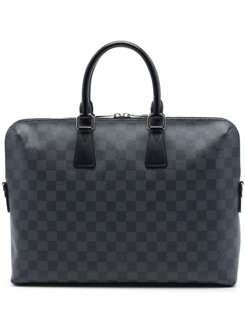 Louis Vuitton Pre-Owned 2014 Damier Graphite Porte Documents Jour business bag Black 6J9XZ8YNTNQ0MRYD