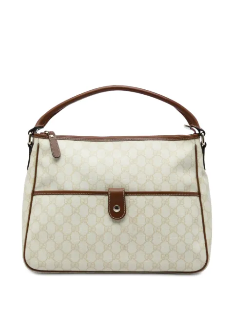 Gucci Pre-Owned 2016-2026 GG Supreme Joy handbag White DOV7MR6HEEMN4EL5
