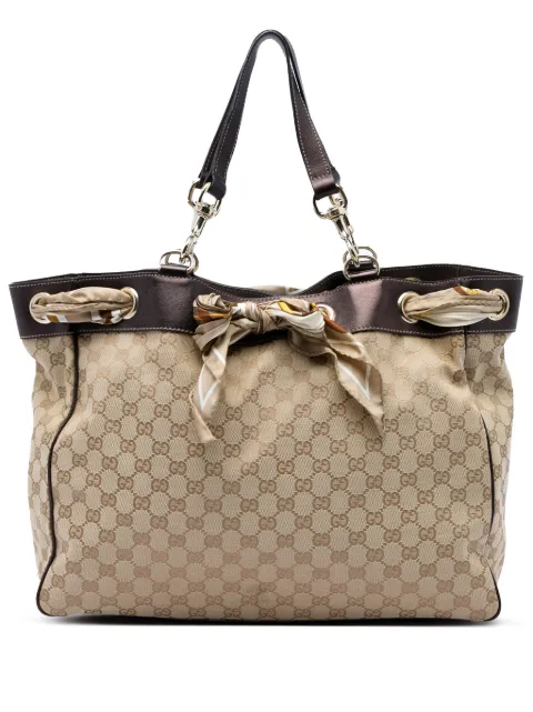 Gucci Pre-Owned 2016-2026 Large GG Canvas Positano tote bag Neutrals 5Q6DX5JESO3XBEP5