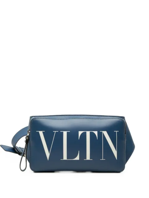 Valentino Garavani Pre-Owned 2000-2017 Leather VLTN belt bag Blue 65UVJVUNTFA8PK68