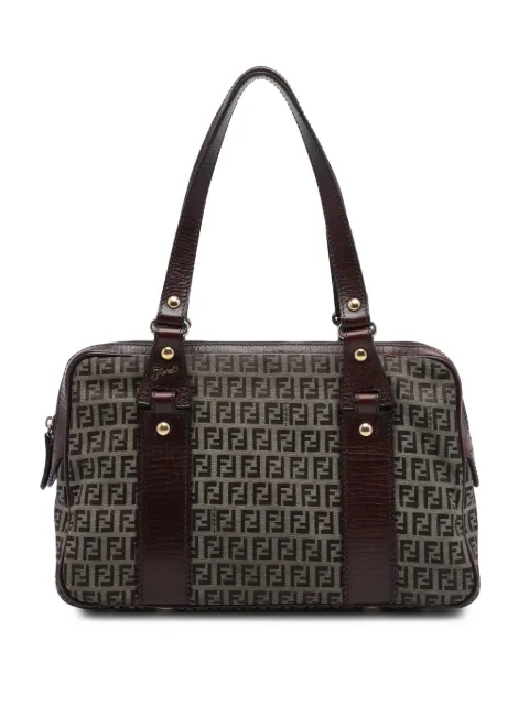 Fendi Pre-Owned 2000-2010 Zucchino Canvas shoulder bag Brown 15LAGV3VUWSOF0DK
