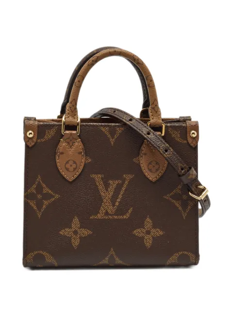 Louis Vuitton Pre-Owned BB Onthego Monogram Giant Reverse tote bag Brown 1409445