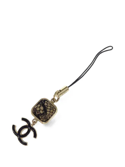 CHANEL Pre-Owned 2006 Interlocking CC bag charm Black 188577