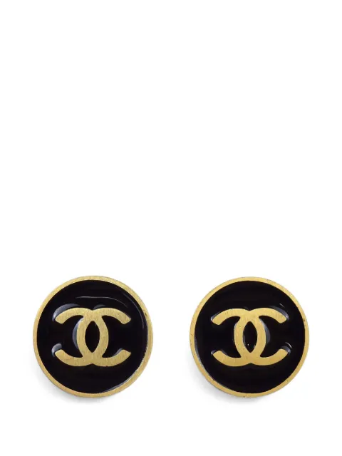 CHANEL Pre-Owned 2001 clip-on earrings Gold 188934