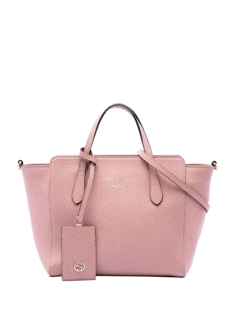 Gucci Pre-Owned 2016-2026 Mini Leather Swing satchel Pink WN5479NAW4BAJK91