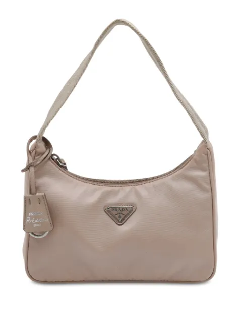 Prada Pre-Owned 2019-2026 Mini Tessuto Re Edition 2000 shoulder bag Neutrals MVNZNS07UPENX522