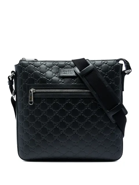 Gucci Pre-Owned 2016-2026 Guccissima crossbody bag Black 2ZXLUXHJXNA9EVEN