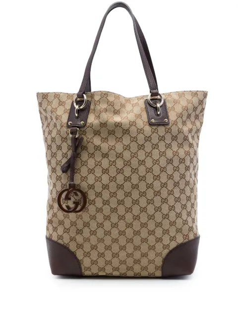 Gucci Pre-Owned 2016-2026 Large GG Canvas GG Charm tote bag Neutrals 64B19FPSU6AGTYQ3