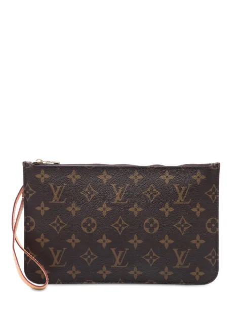 Louis Vuitton Pre-Owned 1990-2020 Monogram Neverfull MM Pouch clutch bag Brown V3WRXCUYA0MG8J2G