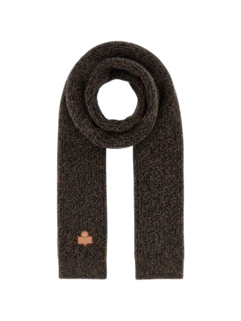 ISABEL MARANT Enolia ribbed scarf Grey EC078MFAA4L01A