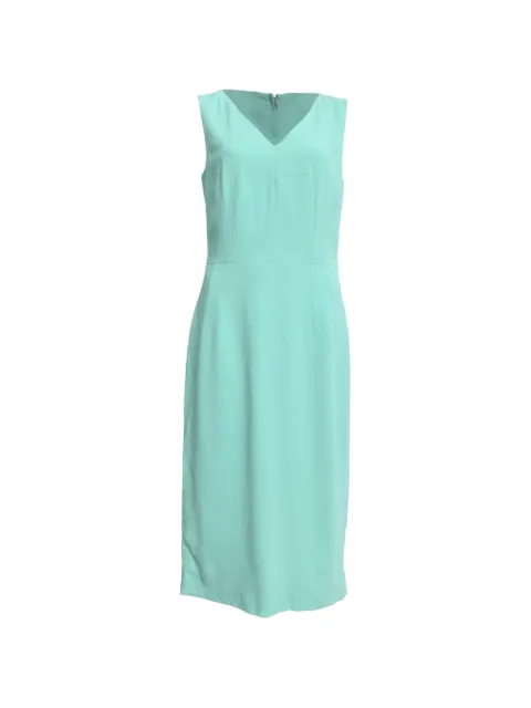 Dolce & Gabbana Pre-Owned 2021 V-neck midi dress Green RFCPUHKCL757744W