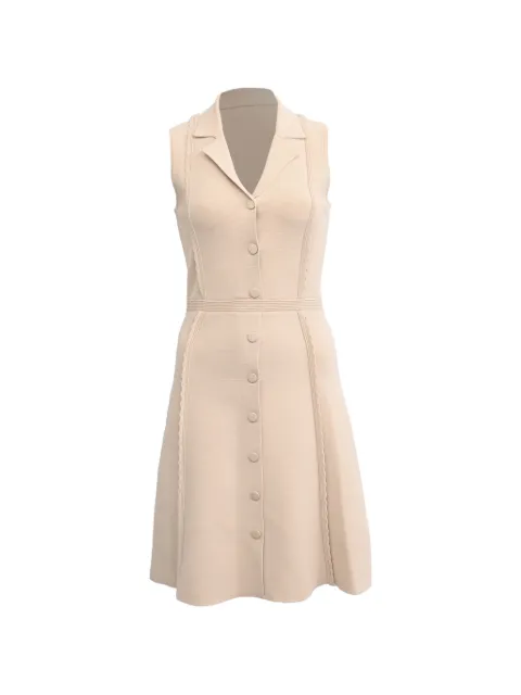 SANDRO knitted button-down dress Neutrals RFCPUHKCL754840W