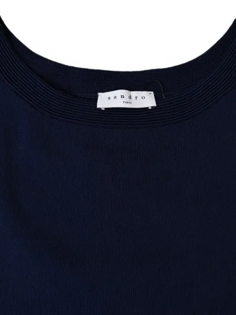 SANDRO Kimiko corset-detail dress Blue RFCPUHKCL706827W