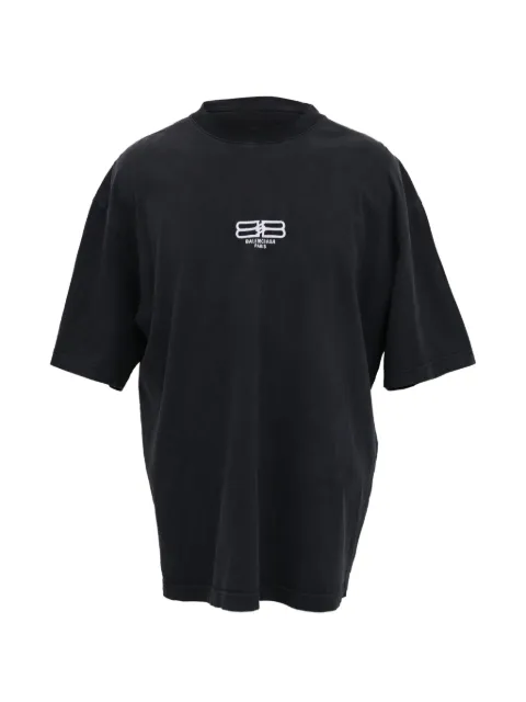 Balenciaga Pre-Owned BB Paris Icon T-shirt Black BAPUSGCL684701M