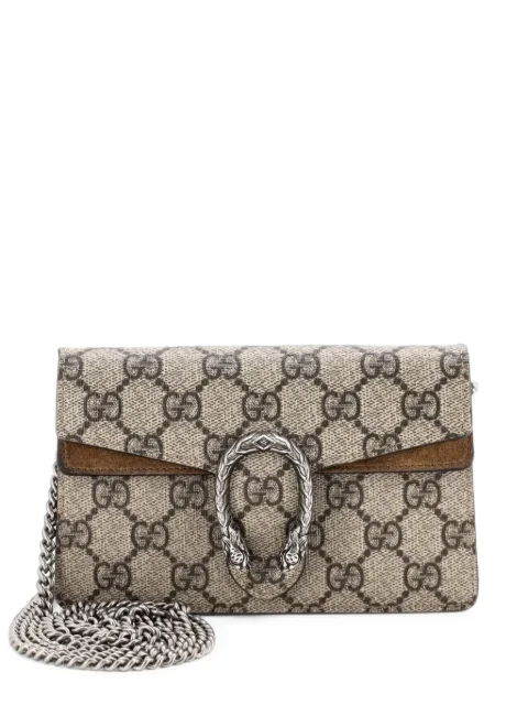 Gucci Pre-Owned Dionysus Bag GG Coated Canvas Super Mini crossbody bag Brown Q5JLPUYC04E0B5GZ