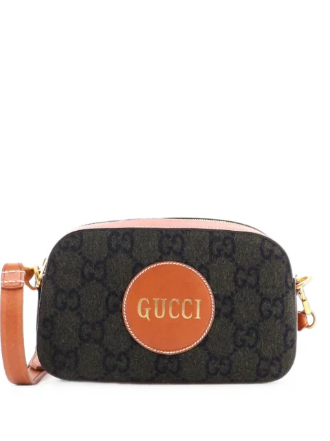 Gucci Pre-Owned Off the Grid Camera Bag GG Wool and Leather crossbody bag Brown PMWDC3R82OF7KE5J