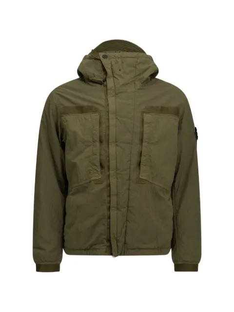 Stone Island Q100007 padded hooded jacket Green L2S15Q100007S0405