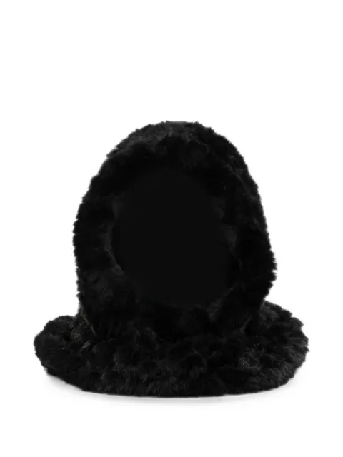 PINKO faux-fur balaclava Black 107078A3EH
