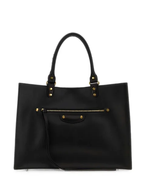 Balenciaga large Le City Sleek leather tote bag Black A000XI2ACQW