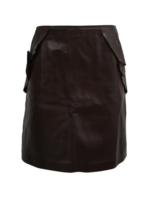 SANDRO ruffle-accent mini skirt Brown RFCPUHKCL740850W