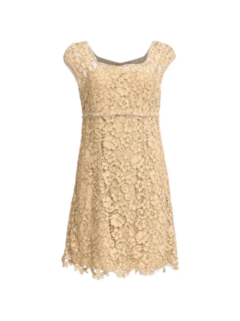 Dolce & Gabbana Pre-Owned lace mini dress Neutrals RFCPUHKCL757358W