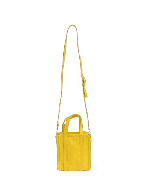 Balenciaga Pre-Owned 2025 XXS Bazar leather tote bag Yellow NAPPUHKBA644492W